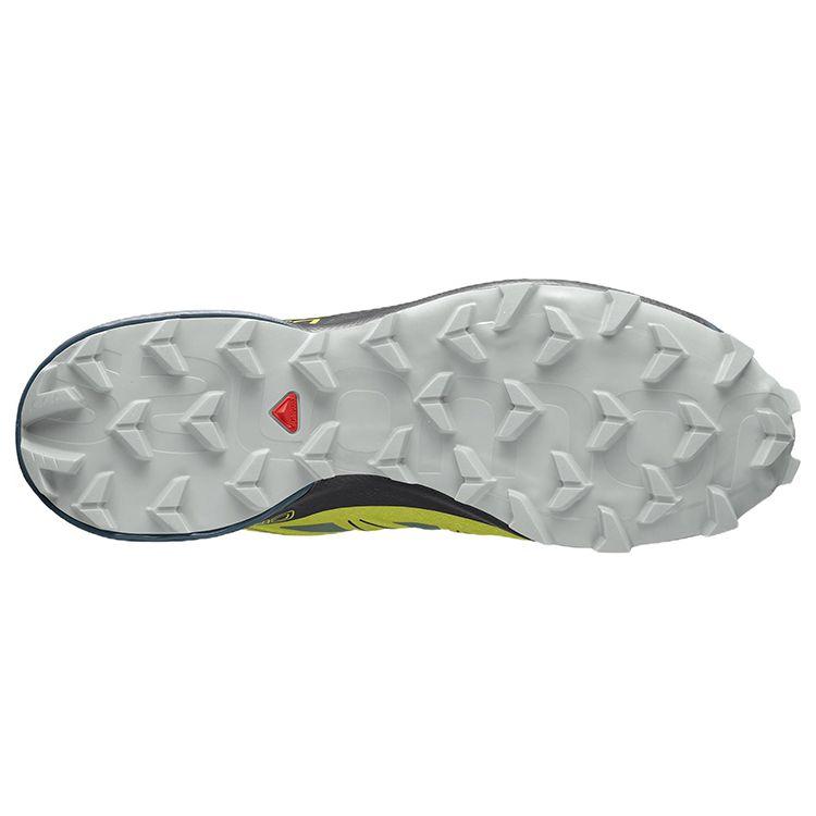 SALOMON Speedcross 5 Comfortable Fabric Durable Low-Top Trail Running Shoes Men Sneaker Black Yellow 416096