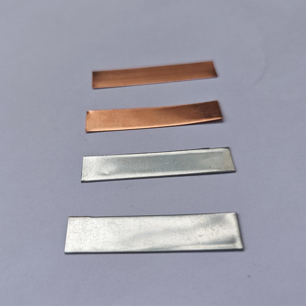 4шт медных и цинковых листов 1см * 4,8см
