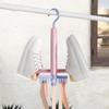 Drying Rack Shoe Hanger 360° Rotatable Storage Stackable Hook Organizer for Bathroom,