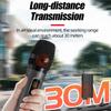 Rechargeable Dual Wireless Microphone Set for Stage, Home, KTV, Outdoor Events, and Conferences