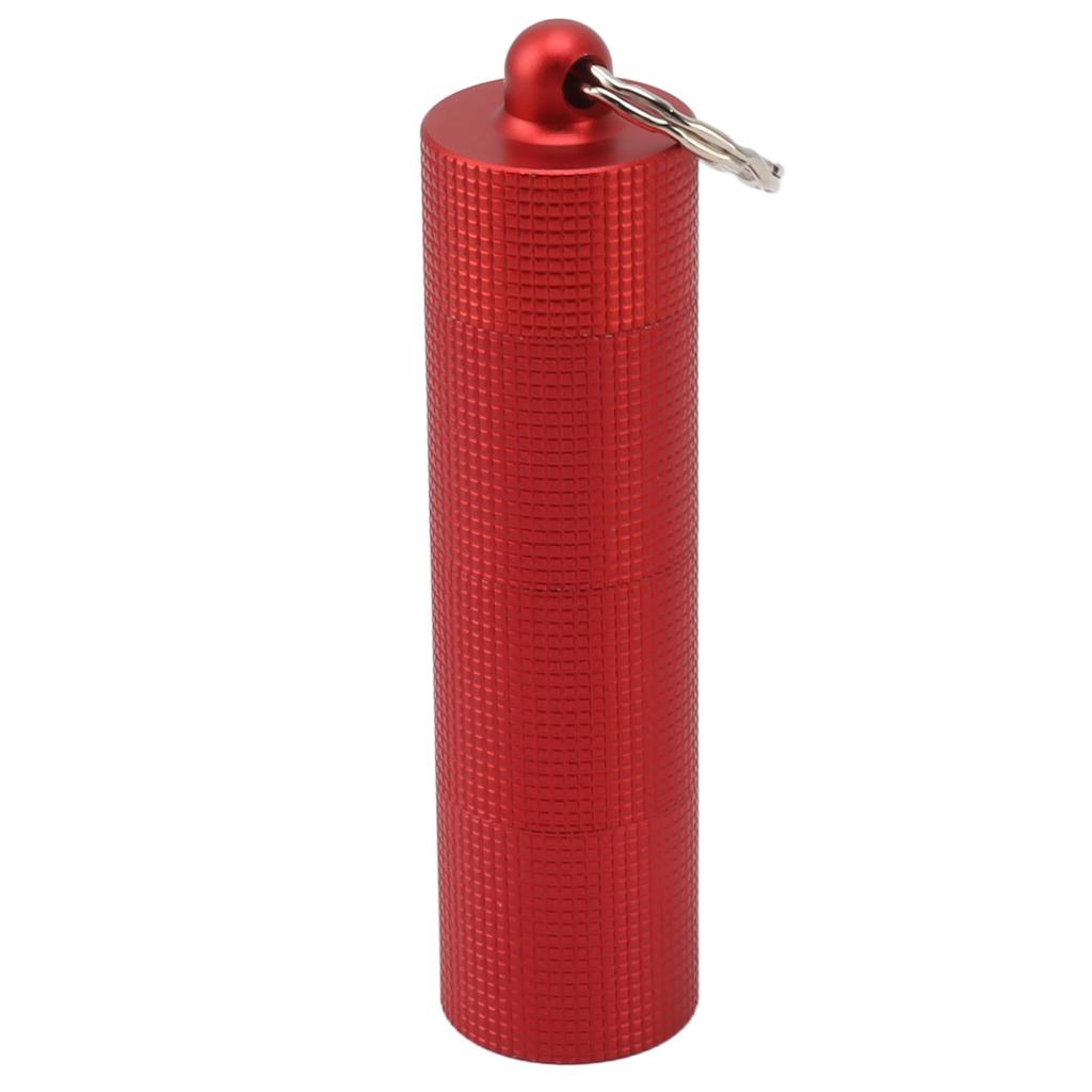 Брелок для лекарств, чехол с 3 отделениями, водонепроницаемый металлический дорожный держатель для таблеток и капсул