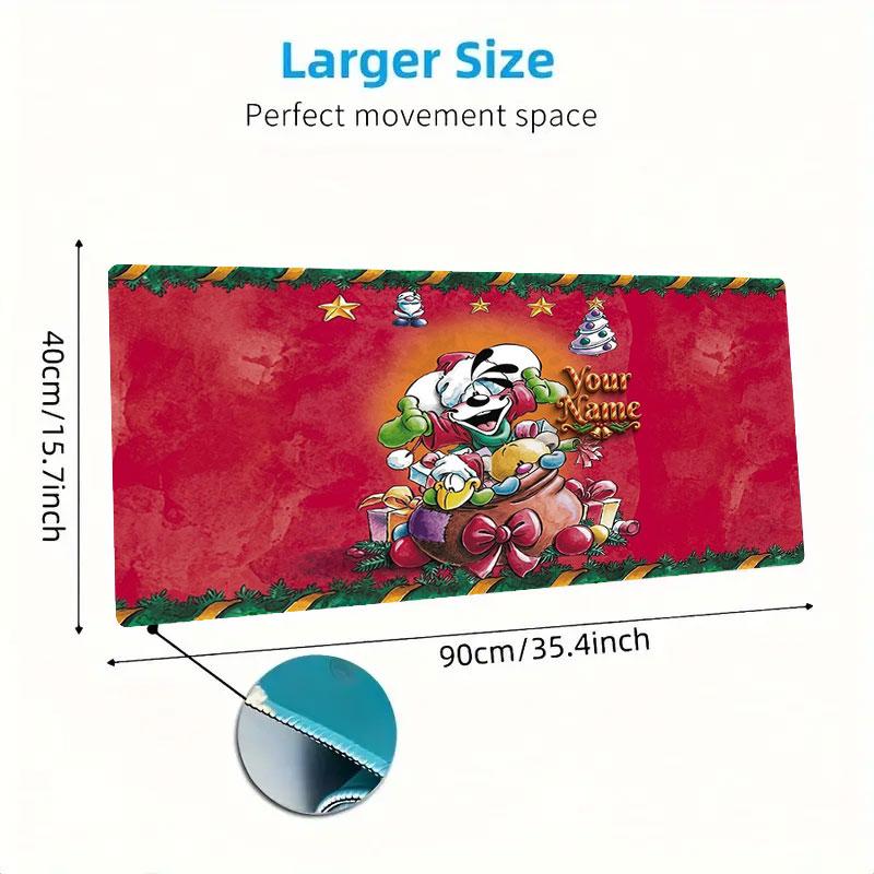 Diddl Custom Name Large Size Mouse Pad Large Gaming Table Cushion Non-slip Laptop Tablet Big Mousepad XXL Mat Mini PC Playmat With Lock edge