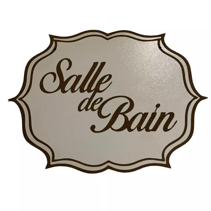 Plaque De Porte - Artisanal - Bois - Gravure Au Laser - Fixation Facile - Élégante Et Décorative