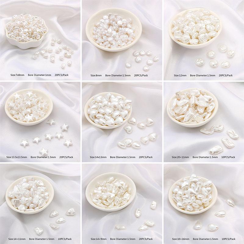 Товары для вечеринок, высококачественные аксессуары для ювелирных изделий своими руками, 10/20 шт./упак., искусственный жемчуг, бусины из АБС-пластика, россыпью, бусины для ожерелья, популярный браслет