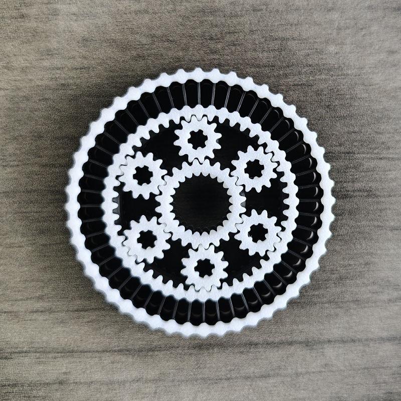 3D-печатная межзвездная шестерня Fidget Roller Wheel Spin Игрушка для снятия стресса Вращающаяся шестерня Игрушка-декомпрессор для детей Взрослых Работников