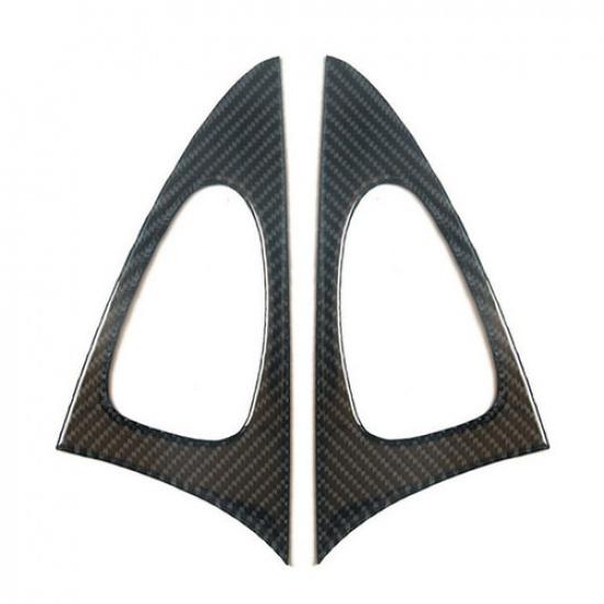 2Pcs For Camry 2007-11 Carbon Fiber Interior Front Door Handle Cover Trim