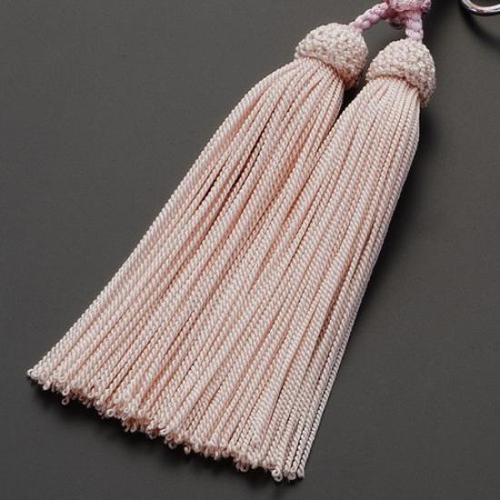 Buddhist altar shop Takita Shoten Prayer beads Soto sect authentic rosary beads Red quartz 8 inches pure silk headed tassel Kyoto rosary real rosary
