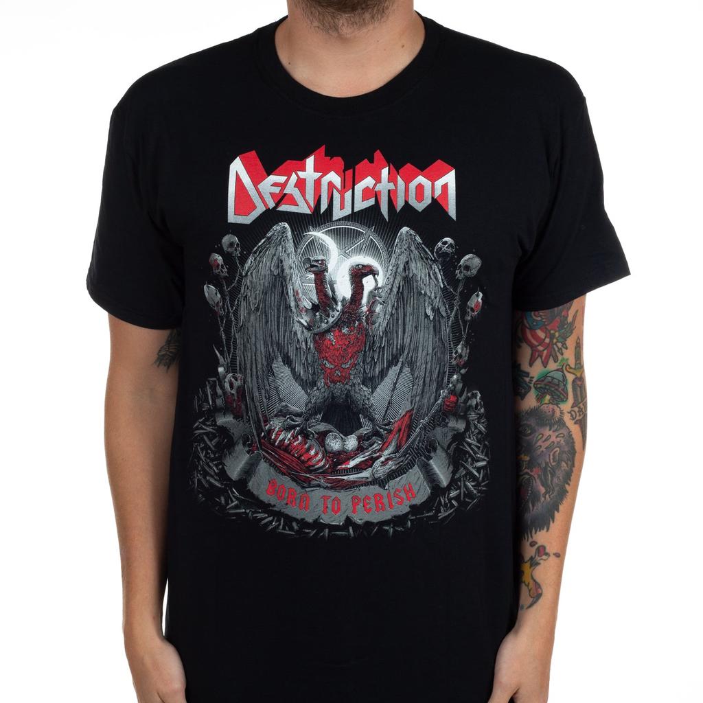 Футболка с принтом группы Destruction Mad Butcher Хлопок Графическая футболка Унисекс Женская Летняя Уличная одежда Топ