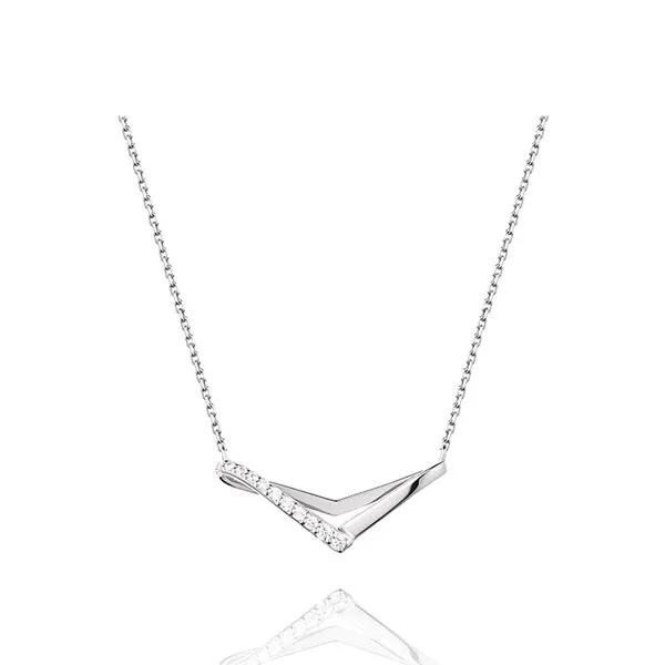 Edge Silver Necklace SA24B41F