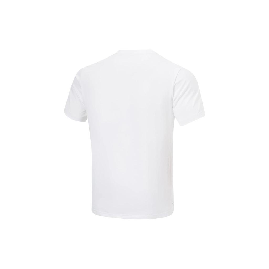 Li-Ning Футболка с логотипом Fitness Series, быстросохнущая, мужская, белая ATST573-2