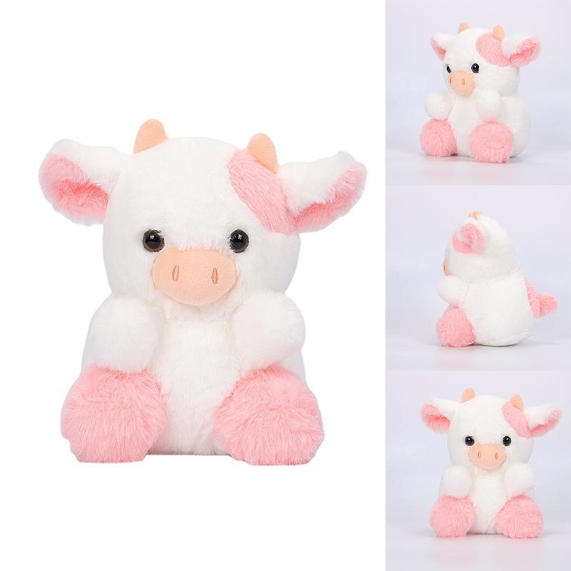 Soft And Fluffy Strawberry Cow Toy Perfect For Cuddling