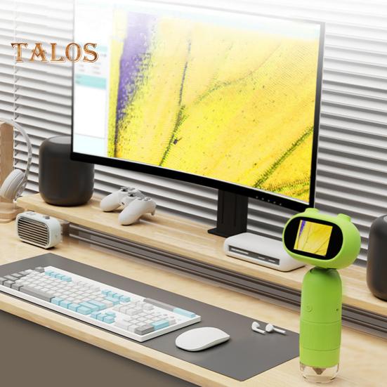 Детский микроскоп лабораторный цифровой микроскоп с подсветкой 2,0-дюймовый IPS-дисплей 200 мегапикселей биологическое насекомое монета лупа игрушечный микроскоп