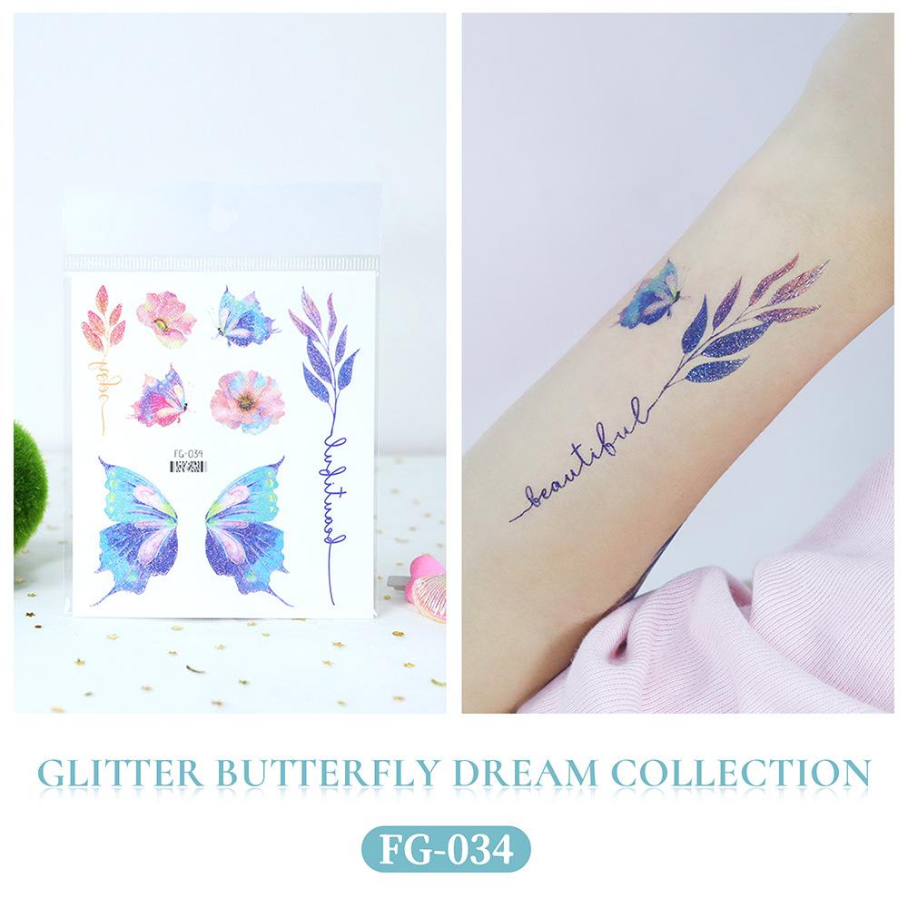 Dark Butterfly Sexy Waterproof Temporary Tattoo Sticker India Women Back Waist Flash Tatoo Girl Body Art Fake Tattoos Realistic