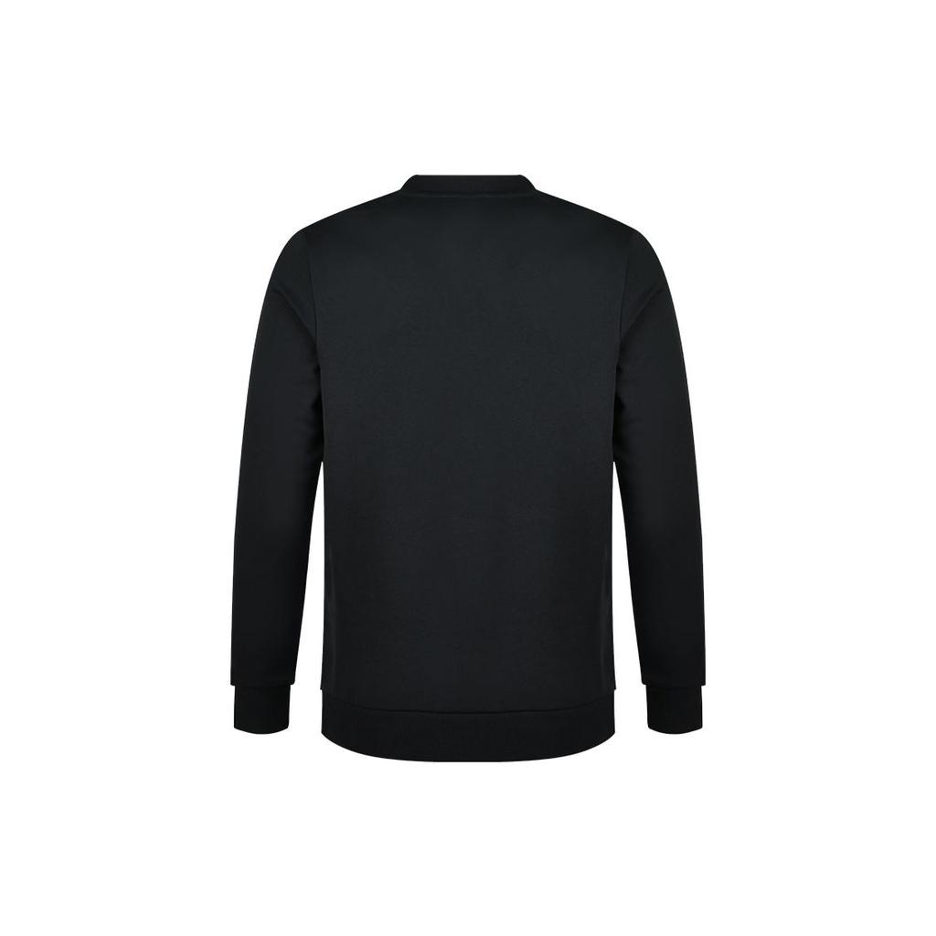 Li Ning Badminton Series Letter Logo Pullover Sweatshirt Men sweatshirt Black AWDR817-2