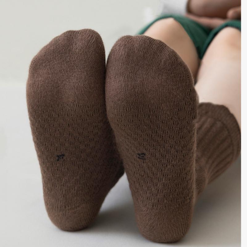 5pairs/set Kids Boys Girls Socks Cotton Solid Striped Soft Baby Cartoon Children's Socks School Sport Baby Sock Spring Autumn