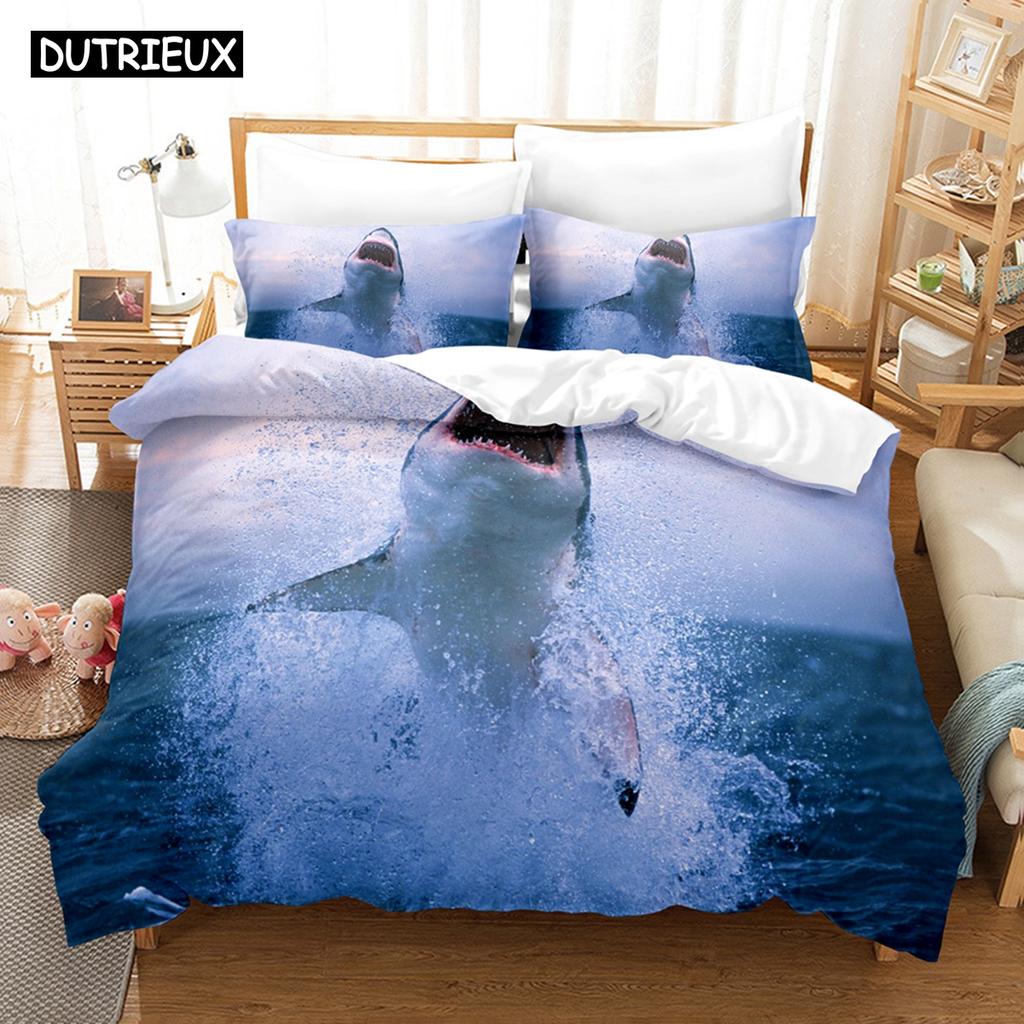 3D Underwater World Bedding Sets Duvet Cover Set With Pillowcase Twin Full Queen King Bedclothes Bed Linen