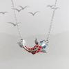 Carp Necklace for Women Vintage Enamel Crafted Clavicle Chain Exquisite Chinese Style Red Fish Pendant Jewelry