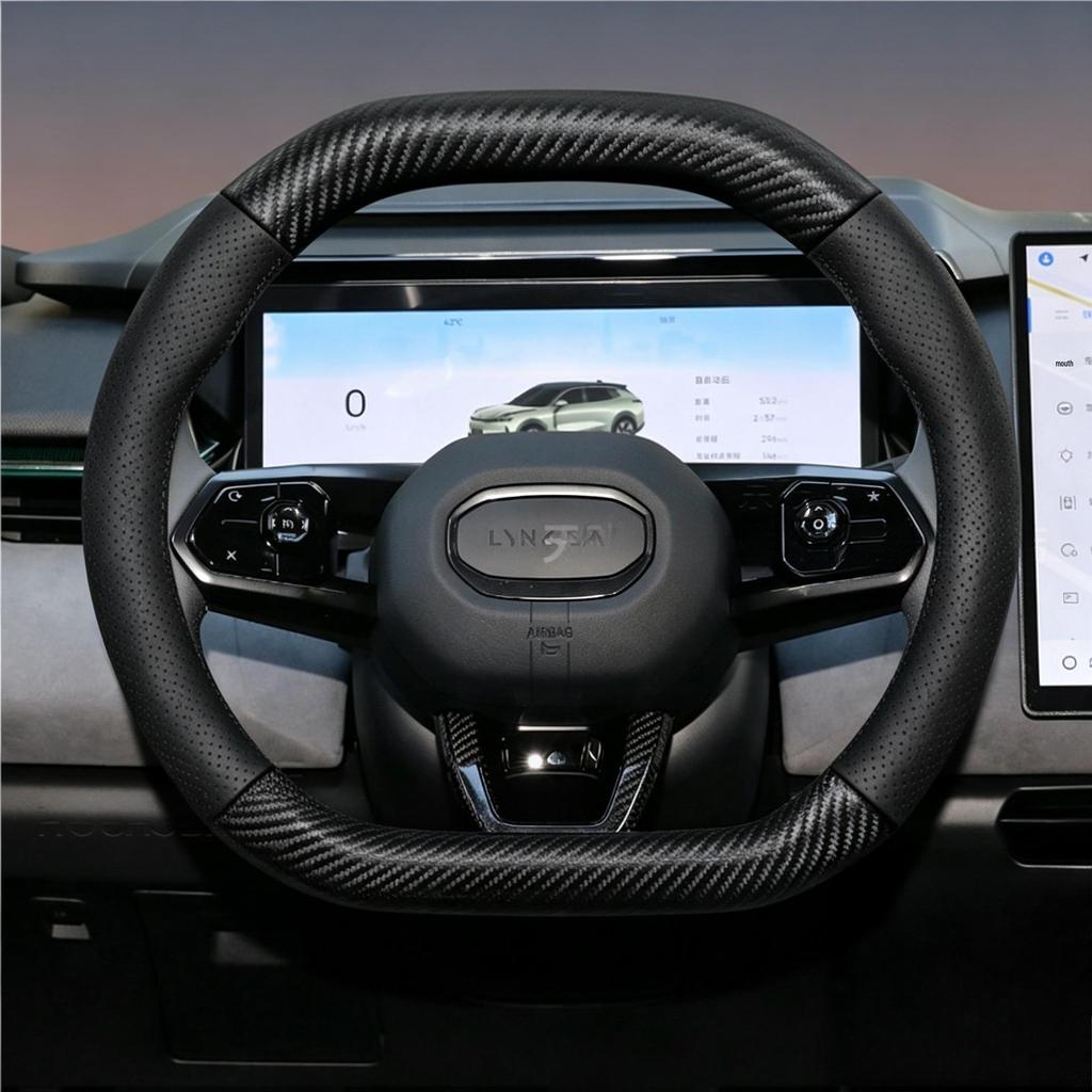 Ручная стежка, чехол на руль из углеродного волокна Changan UNIV для CS55PLUS Qiyuan Q05 Eado