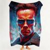 Celebrity AArnold SSchwarzenegger Throw Flannel Throw Blanket Suitable for Sofa Living Room Bedroom