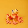 Симуляция 3D-печати Древесная лягушка Подвижные суставы Украшения лягушки Кухня Домашнее украшение Офис Животное Настольная игрушка Магнит на холодильник