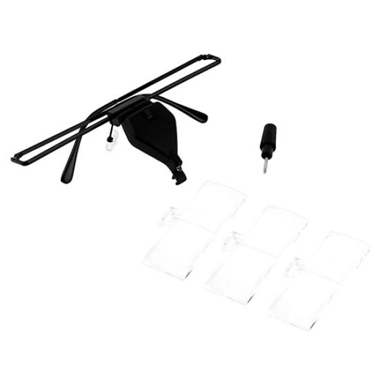 1,5x 2,5x 2,5x светодиодная лупа для очков, ювелирная лупа без рук, увеличительный инструмент для ремонта