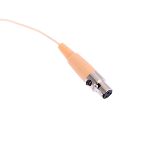 Mobestech 3-Piece Headset Microphone for Headsets, Wired Microphones, Condenser Vocal Microphones, for Voice Amplifiers and Loudspeakers, Beige