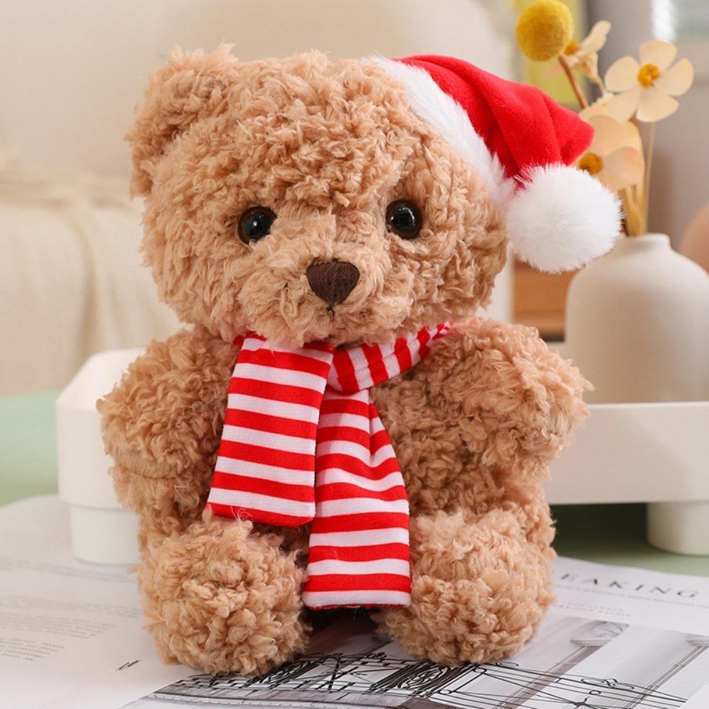 Soft Scarf Bear Kawaii Plush Toys Dress Up Bear Stuffed Doll  Party Supplies
