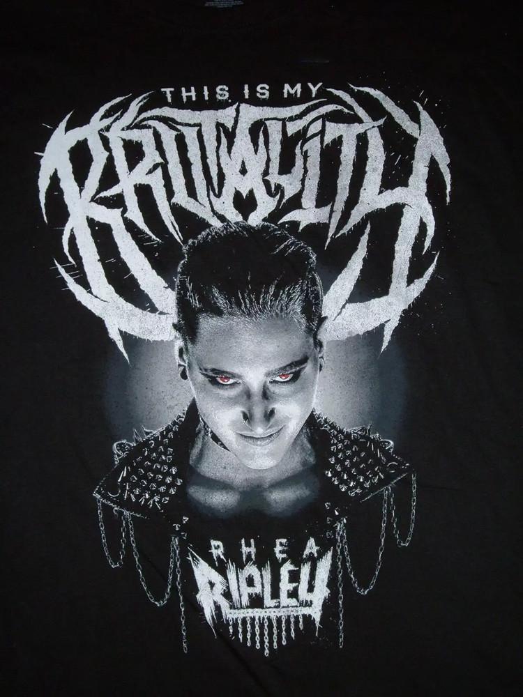 Rhea Ripley This Is My Brutality Black Cotton T Shirt Full Size S-5XL Unisex T-Shirt
