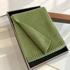 Skin-Friendly Pure Wool Scarf Solid Color Knit Neck Warmer Warm Winter Scarf  Winter Daily Wear