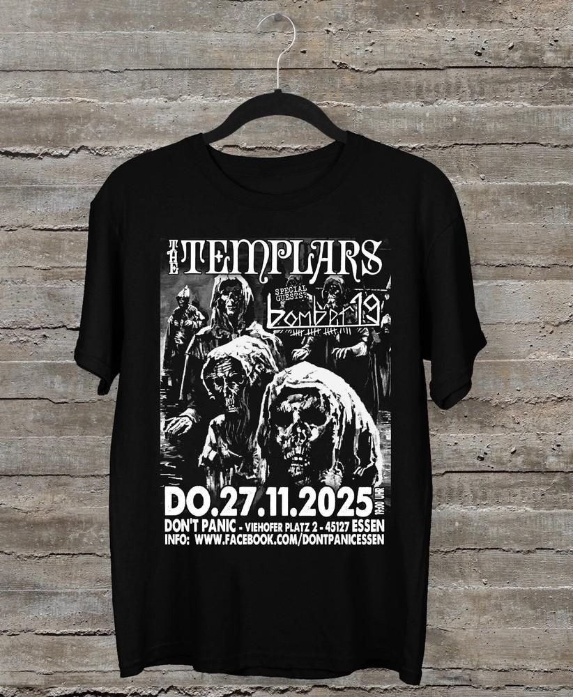 NEW Collection The Templars Band 2025 Black All Size S-3XL Unisex T-Shirt Graphic Tee