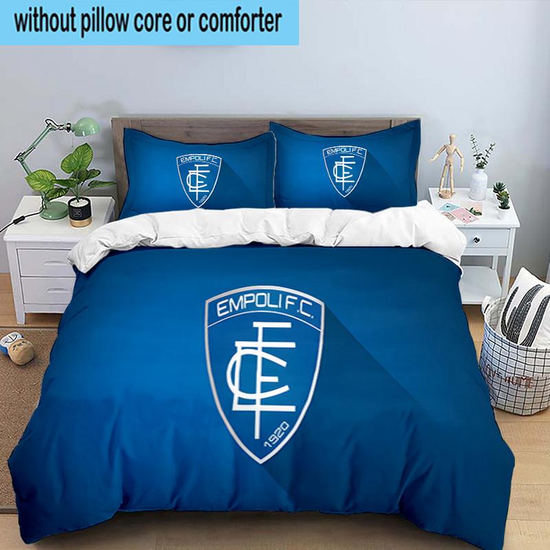 Empoli Crest Design 3PCS Bedding set,Ideal for1pc Duvet Cover And 2pcs Pillowcases Perfect for Christmas gift,Ideal for Bedroom, Dormitory