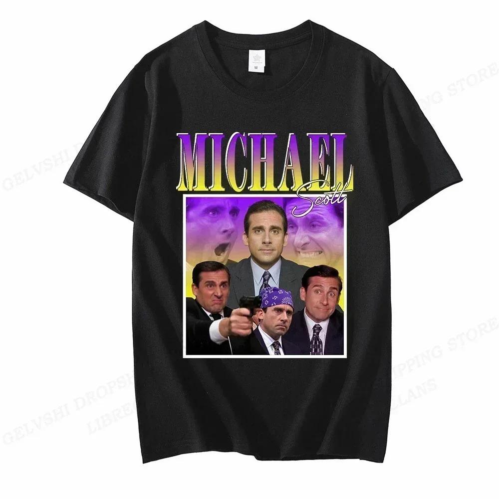 Майкл Скотт Дайв The Office Футболка Мужская Мода Футболки рубашка Хип-Хоп Топы Футболки Женская Футболка Одежда Y2k Мальчик Футболки