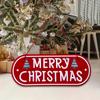 Merry Christmas Wooden Sign Wall Decor Christmas Ornament Christmas Hanging Plaque for Wall Home New Year Indoor Outdoor