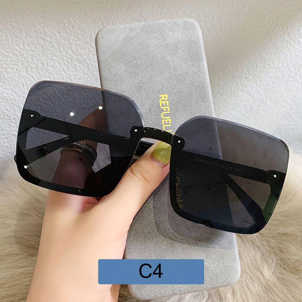 Luxury UV400 Vintage Oversized Sunglasses Eyewear for Lady Big Frame Women Square Sun Glasses