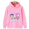 New Autumn and Winter Fashion Demon Hunter Anime Children's Hoodie, Cute and Beautiful Girls, Warm and Comfortable, Loose and Versatile Top