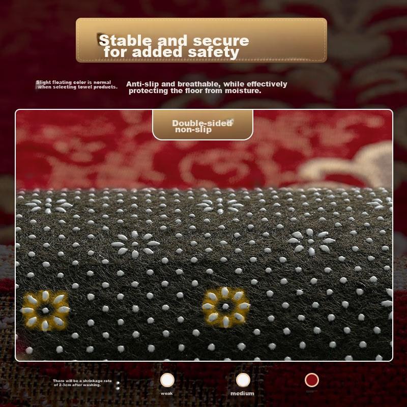 Qiqijia Doonier Entrance Door Mat, Indoor Carpet, Hallway Rug, Living Room Foot Mat, Dirt-Resistant, Water-Absorbing, Non-Slip Mat