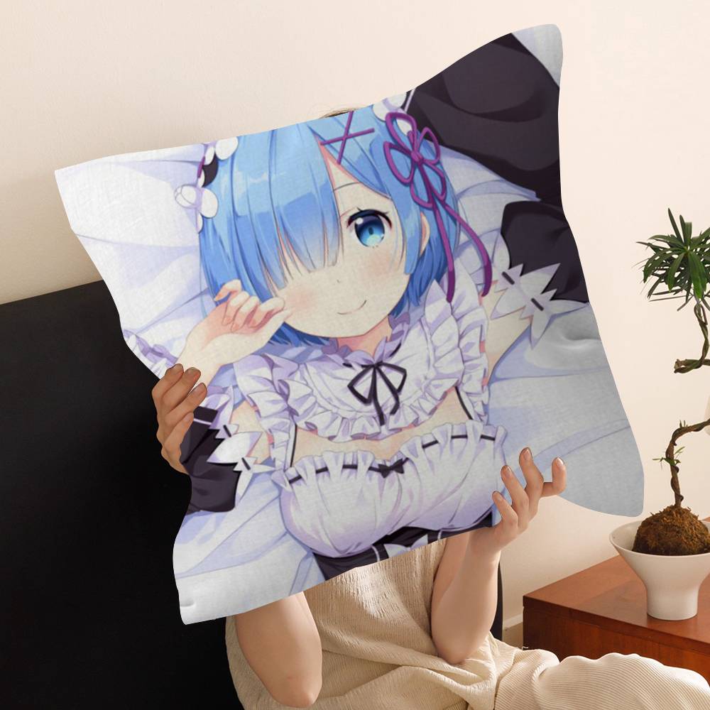 Аниме Re Zero Наволочка Дюймы Фермерский Декор Домашние Декоративные Подушки для Дивана
