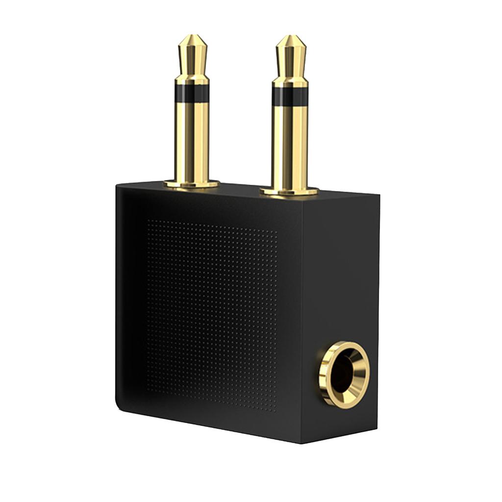 3,5 мм аудиоразветвитель адаптер для самолета позолоченный разъем адаптер шумоподавляющий женский на мужской разъем для наушников