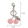 3D Crafts Cherry Keychain Ornaments Cherry Charms Fashion Car Keyring  Lady/Women
