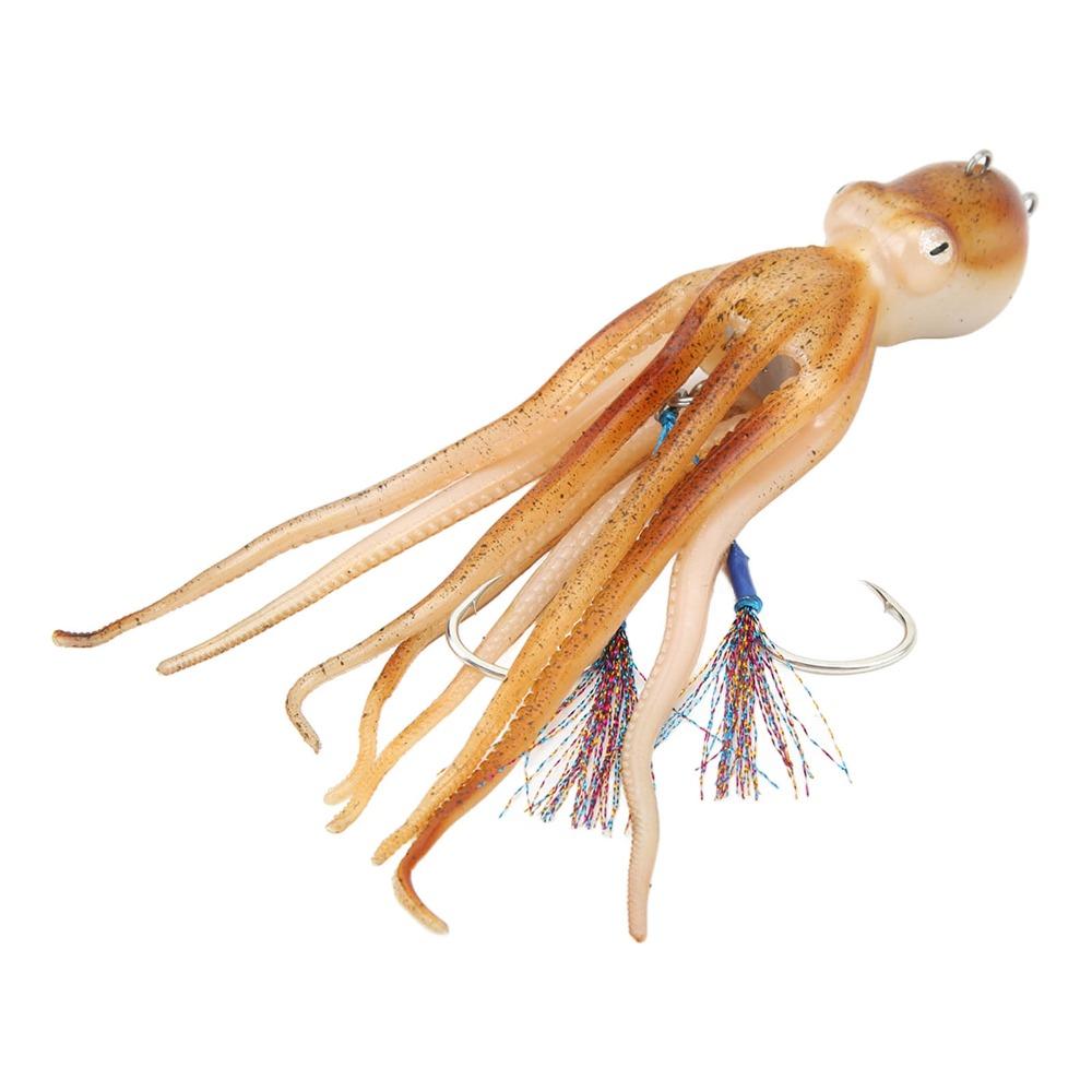 TPE Octopus Lures Soft Squid Jig Portable Octopus Jig Saltwater Fishing