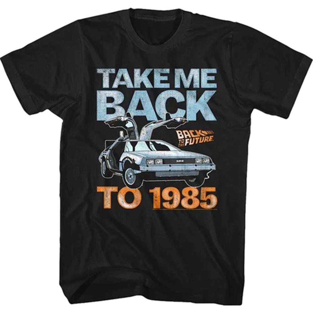 Футболка для мужчин Camiseta Летняя футболка с коротким рукавом Футболки Назад в будущее Футболка Топы Уличная одежда