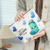 Colorful Printed Toiletry Bag Daily Storage Pouch Travel Makeup Organizer, Asthma Inhaler Main Pattern Design Cosmetic Bags