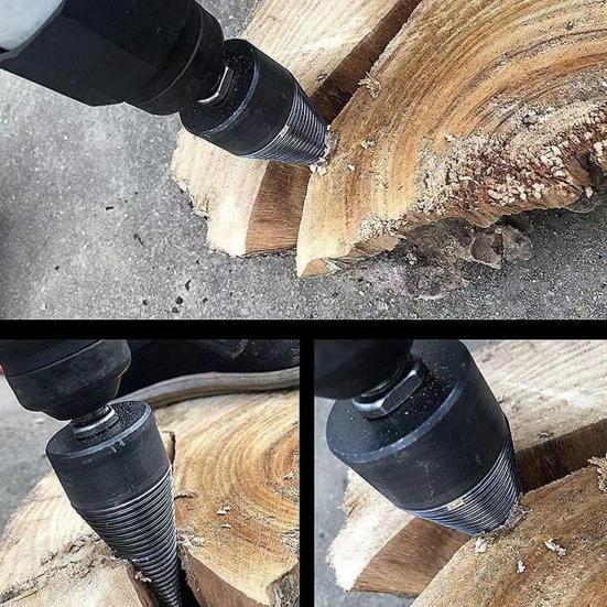 Сверло для дров с высокой эффективностью, острая головка, устойчивое к коррозии, сверло, инструмент для колки дров