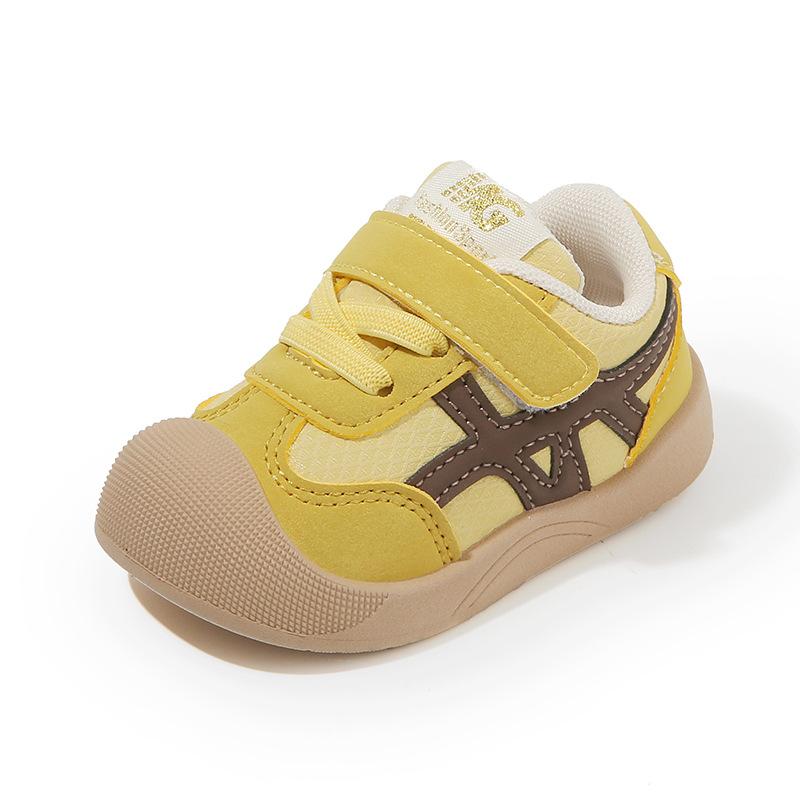 Spring and autumn toddler sneakers, soft-soled leather shoes for boys and girls, lightweight functional shoes, walking shoes, baby shoes