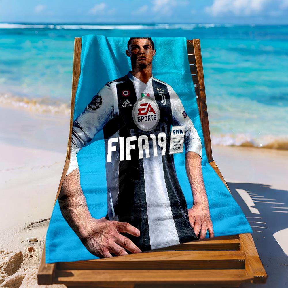 Cristiano Ronaldo Beach Towel Quickdry Soft Microfiber Comfortable Lightweight