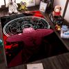 "Anime Style Carpet with Red and Black Alchemy Pattern Design" Suitable for use as an anti-slip for living room bedroom sofas