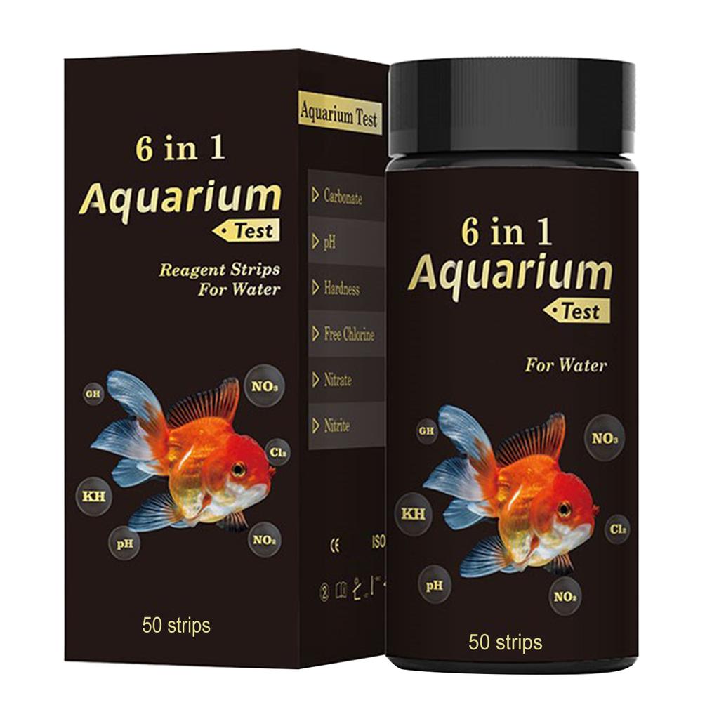 100PCS Aquarium Testing Set for Freshwater Saltwater Pond Test Strips for Fish Tank Testing PH Nitrites Alkalinity
