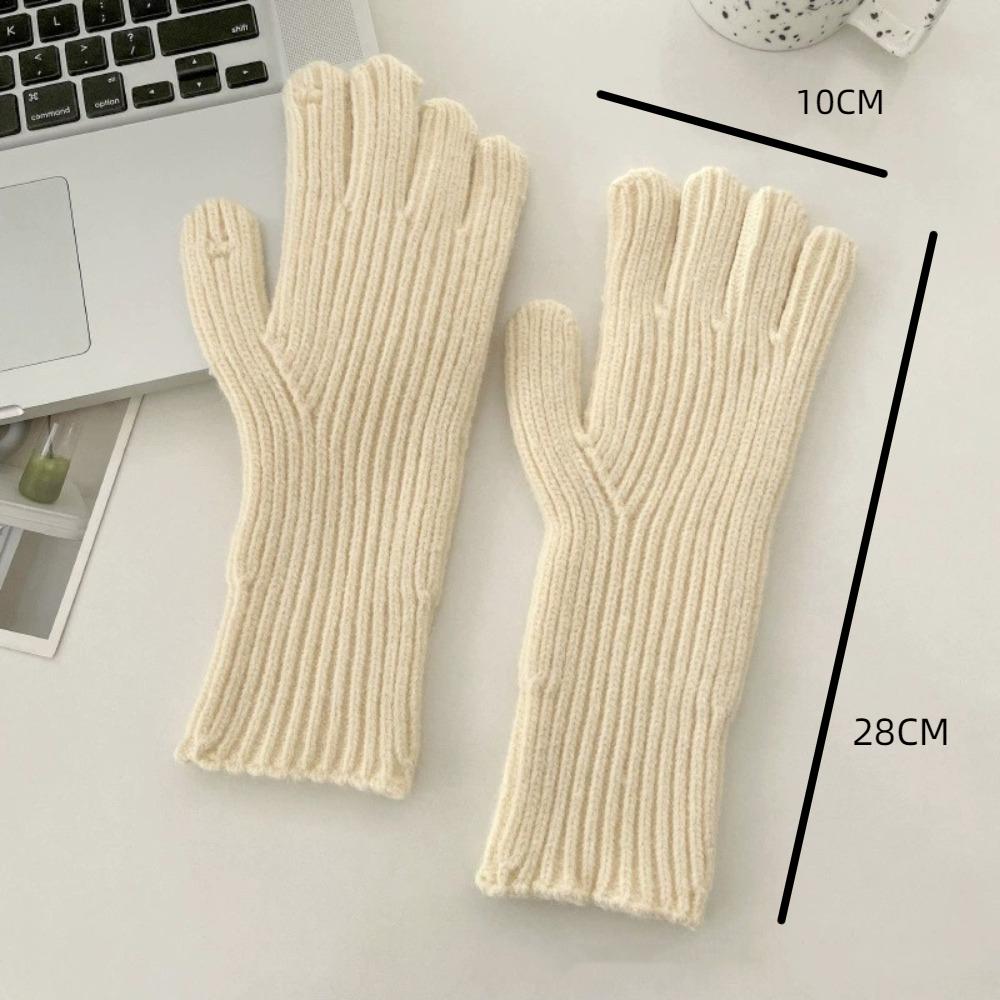 Touch Screen Winter Gloves Thick All Finger Gloves New Student Gloves  Cycling Driving