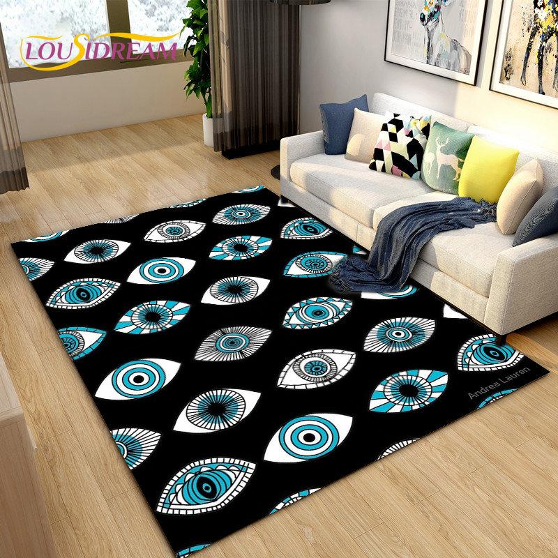 Коврик «Древо жизни» от сглаза, ковер «Хамса Пальма Мандала» для украшения гостиной, детский игровой нескользящий напольный коврик