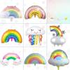 New Cartoon Rainbow Tassel Cloud Aluminum Film Balloons for Children's Day Birthday Party Decoration